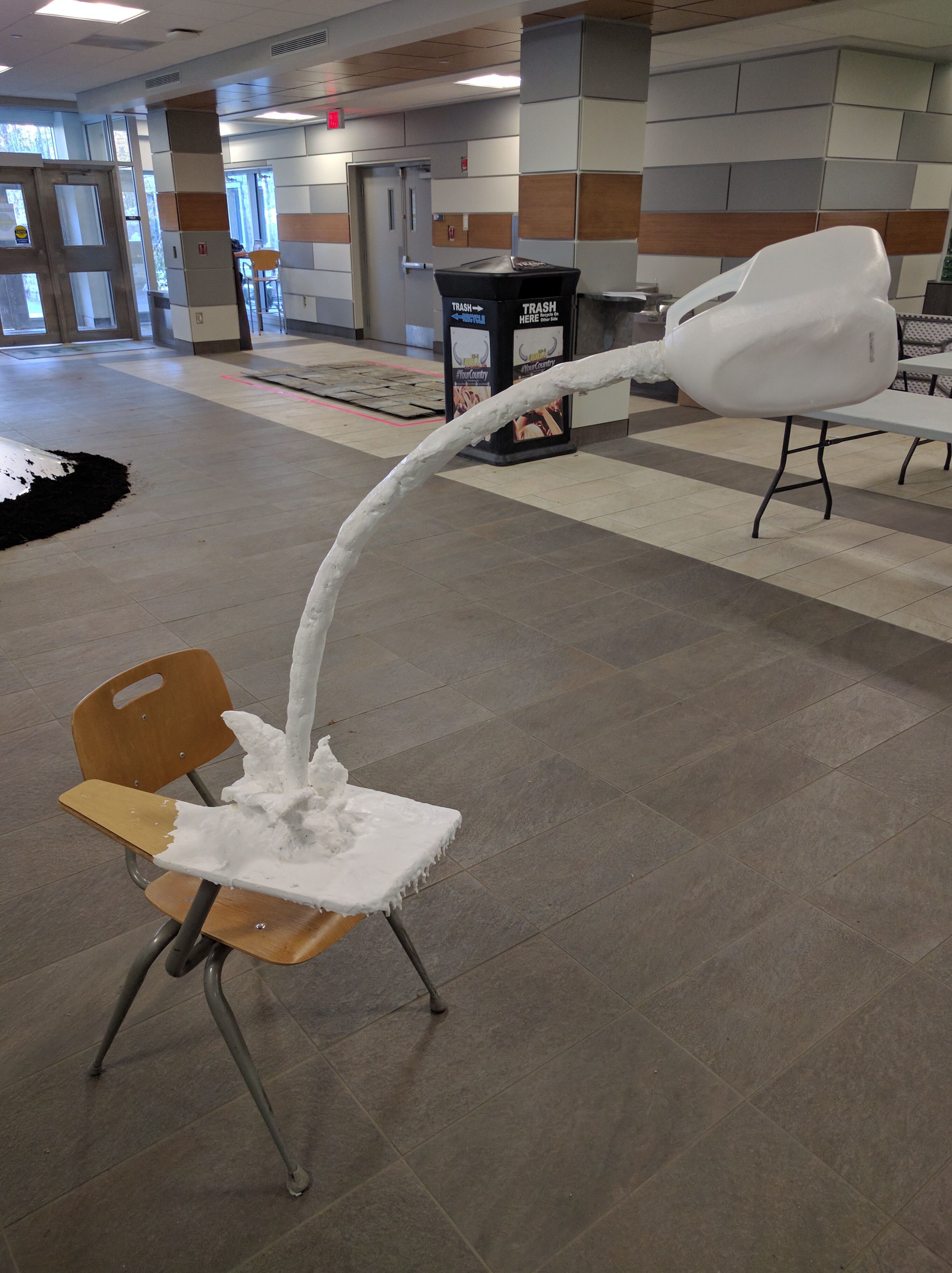Milk, a sculpture by student Emily Zdunich